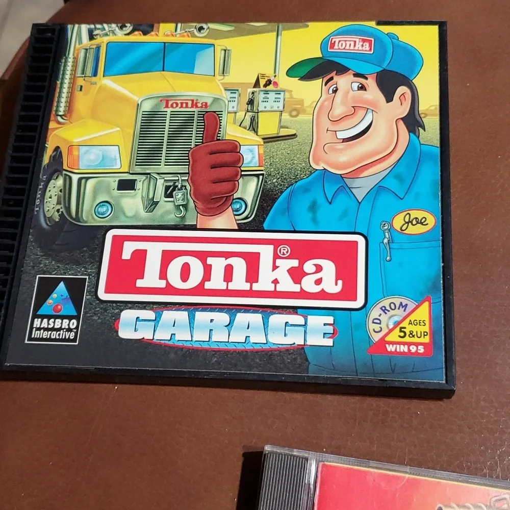 Vintage Lot of 3 Tonka PC Cd-Rom Hasbro Interactive Game 1997 Construction Garag